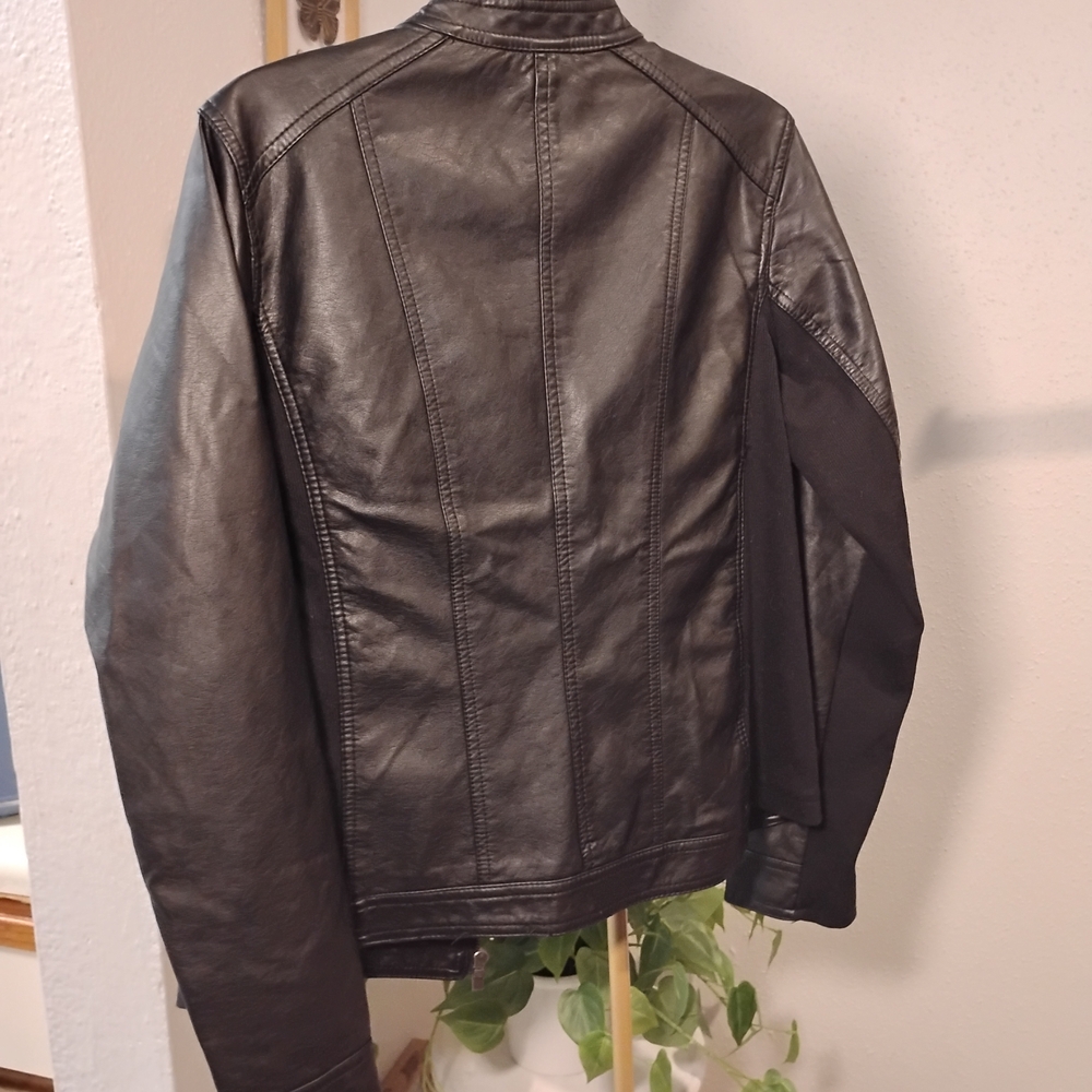 New Warm, Classic, Maurices Black Faux Leather Jacket - Picture 3 of 9